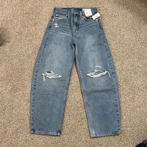 Classic Blue Distressed Jeans